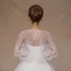 Embroidered Lace Ribbon Tie Shawls Wedding Tulle Wraps and Shrug Bridal Lace Capelet