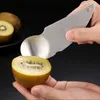 Kiwi Obst Peeling Löffel Messer Küche Schneidwerkzeuge Samen graben Löffel mit Lebensmittelqualität 304 Edelstahl 5 Stcs/Set