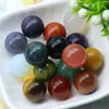 Natural 8/10/16/18/20mm Non-porous-ball No Holes Undrilled Chakra Gemstone Sphere Collection Healing Reiki Decor Blue Goldstone Stone Balls Beads