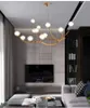 Moderne Baum Zweig Glas Blase Anhänger Lampen LED Kronleuchter Beleuchtung Retro Decke Kronleuchter Vintage Hause Suspension Licht
