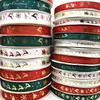 5 ans 10 mm 15 mm 25 mm décorations de Noël ruban Ribbons en polyester de Noël imprimé pour la fête de conception à la main de la décoration de Noël G3224749