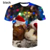 Męskie koszulki Sumno moda 3D zwierzęcy świnia świnia świnia nadrukowana T-shirt swobodna para top krótkie rękawowe bluza xs-5xl