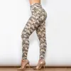 Shascullfites melodie camo -broek vier manieren rekbare hoog getailleerde verschillende dames push -up broek camouflagekleding