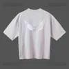 Designer Kanyes Classic Wests T tre feste congiunta di pace da pace stampato maniche corte d'acqua corta maschi e maglietta femminile 2023