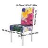 Housses de chaise Housse en velours Textile de maison intégré Tie-dye Épaissie Doux Épaissir Housses Décor