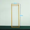 Party Decoration DIY Wedding Accessories Metal Flower Stand Festival Centerpiece Geometric Rectangular Frame Backdrop Road Lead Home Decor