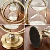 Decorative Objects Figurines Nordic Creative Retro Metal Hourglass Timer TV Cabinet Porch Decoration Office Home Ornaments 221031