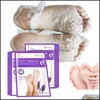 Trattamento piedi Peeling Piedi Maschera Calzini esfolianti per pedicure Cura termale del piede Rimuovi la pelle morta 10 pezzi Consegna goccia 2022 Salute Bea4560042