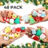 Trend çocuklar Noel oyuncakları set 48pcs mini sevimli yumuşak dekompresyon oyuncak çocuklar için set hediye