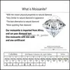 Cluster Rings Cluster Rings Sier 925 Original Brilliant Cut Diamond Test Past 1 D Color Heart Shaped Moissanite Gemstone Wedding Rin DHBDJ