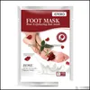 Voetbehandeling EFERO LAVENDER/ALOE FOOT SCROLLING VOET MASK SKIN PELING DOOD VOOR ZIJNS HOELDEN 10PCS Drop levering 2022 Health Beauty Dhmny