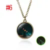 Space Nightlight Chocker -halsband för kvinnor Guldfärg Starry Sky Pendant Necklace Fashion Jewelry Party Gift