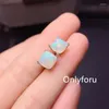 Halsband örhängen set naturlig opal ring 925 silver inlagd kvinnors örhänge lyxig atmosfärhänge