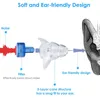 1pair annule les bouchons d'oreille pour le concert d'étude de sommeil Écoutez des bouchons d'oreille en silicone réduction du bruit en toute sécurité7797491