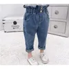 Весна и осенняя детская одежда повседневная джинсы брюки детская одежда для девочек джинсовые брюки для девочек джинсы SH190907