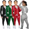 2022 Hiver Designer Survêtements Femmes Plus La Taille Deux Pièces Ensemble À Manches Longues Cardigan À Capuche Pantalon Tenues Jogging Sport Costume De Mode Lettre Imprimer Costumes K10575