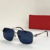 Novos homens Premiere de óculos de sol modelo piloto mulheres Negócios estilo casual polido banhado a ouro arma de metal verde prata cinza tamanho 58 12 145 mm fashion driver sun glas