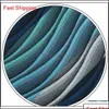 Szyję Turquoise Mticolor Ripple Streszczenie Klasyczne jedwab Extra długi rozmiar męski krawat dostawa 2022 Akcesoria mody