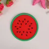 Fruit Coaster Mats Heat-insulated Tea Coasters Non Slip PVC Table Coffee Mug Drinks Pads Kitchen Cafe Bar Accessory