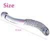 Sex Toys Massager Double Ended Crystal White Glass Dildo Artificial Penis Granule Spiral G Spot Adult Game Sex Toys For Woman Gay6500717