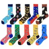 Men's Socks Men Cotton Funny Crew Cartoon Animal Sheep Parrot Women Novelty Gift Skateboard Casual Crazy