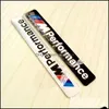 Bilklisterm￤rken /// M Performance Motorsport Metal Logo Funny Car Sticker Aluminium Emblem Grill Badge for E34 E36 E39 E53 E60 E90 F10 F3 DHFNY