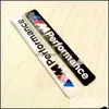 Autostickers /// M Performance Motorsport Metal Logo Funny Car Sticker Aluminium Emblem Grill Badge voor E34 E36 E39 E53 E60 E90 F10 F3 DHFNY