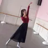 Bühnenkleidung Frauen Ballett Tanzrock Trikot Klassisches Kleid Erwachsene Chiffon Tutu Wickelschal Praxis