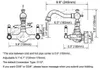Kökskranar tvättbassängen kran krom mässing dubbla handtag badrum diskbänkar svivel pip och kallt vatten kran 2sf544