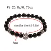 Strand 2022 Luxury CZ King Crown Alloy Men's Hematite Bead Charm Bracelets Fashion Skull Bracelets&Bangles For Women