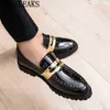 Dres Shoe Hairdresser Wedding Men Classic Dres Elegant Italian Brand Formal Oxford Sepatu Slip on Pria Buty Meskie 220723