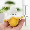 Plush Keychains 8CM Little Yellow Banana Plush Stuffed Toy Key Chains Small String Fruit Toys Keychain for Women &Girl D54