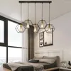 Pendelleuchten, moderne schwarze Käfigleuchten, 3/5 Eisenkunst, verstellbares Kabel, Decke für Esszimmer, Schlafzimmer, Lampe, Loft, E27