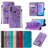 Imprint Butterfly Flower Leather Wallet Cases For Samsung S24 A55 A35 S23 Ultra Plus A14 5G Galaxy A34 A54 A04E M53 M33 Print Floral ID Card Slot Holder Flip Cover Pouch