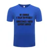 Men's T Shirts Funny I Talk To Myself Saying Sarcastic Cotton Shirt Graphic Men O-Neck Summer Short Sleeve Tshirts Letter Tees