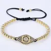 Charm Bracelets European And American Creative Personalized Jewelry Micro Inlaid Zircon Turkish Eye Bracelet For Men Women