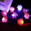 Christmas Glow Rings in Dark Flash Broche Toy Led Santa Snowman Shine Toys Party Child Gift Navidad Party Decoration SN39