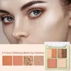 Ombre à paupières Palette de fard à paupières professionnelle 6 couleurs poudre longue durée hautement pigmentée pour filles dames cadeau de noël