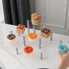 Narzędzia do pieczenia 3 warstwy wyświetlacza stojak do przechowywania akrylowy przyjęcie urodzinowe ciasto