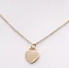 Fashion top womens necklaces designer jewelry 18k gold plated woman stainless steel silver rose heart pendant necklace on the neck chains lady Valentine Day gift