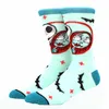 Socks Moda Men 39S Mulheres engra￧adas Personalidade Cartoon Skarpety Padr￣o de costura de alta qualidade Entrega 2022 Smtuq