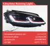 Ensemble de phares de voiture LED, feux de jour pour Volkswagen Golf 7.5, clignotant, lampe avant DRL