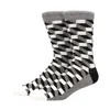 Socks Men clássico Men Casual Gentleman High Quality Color Puzzle