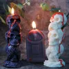 Baking Tools DIY Halloween Candle Mold Silicone Resin For Candles Craft Making Molds Decoration