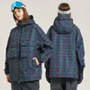 스키 잭 재킷 겨울 스키 재킷 여자 남자 야외 스노우 보드 정장 탑 두꺼운 따뜻한 바람 방수 방수 후드 코트