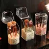 transparent makeup brush holder