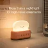 Nocne światła kreatywne producent chleba LED Światła zabawa dźwignia przełącznik emocjonalny USB ładowanie przyciemniania przy łóżku stolik stołowy prezent