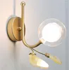 Lampes murales Moderne LED Agate Lampe Multi Couleur Verre Boule Appliques Chambre Chevet Rose Lumière Salon Fond Décor Éclairage G906