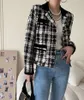 Chan New Women's Brand Jacket Fashion Top-klass Autumn Winter Brand Plaid Logo Tweed Coat Overcoat Leisure Spring Coats Cardigan Women Christmas Gift