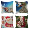 Kussen Merry Christmas Cover Cartoon Santa Claus Print Case Xmas Gifts Home Decor Office Sofa Throw 45x45cm